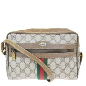 GUCCI GG Pattern Sherry Shoulder Bag  Authentic